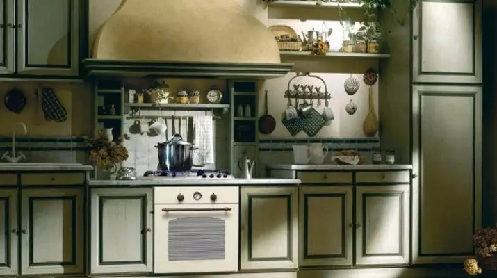 Olíva konyhák (82 fotók): Olive Color Kitchen Headset funkciók a konyha belső kialakítása. Milyen színek helyezkednek el a falakat? 21085_65