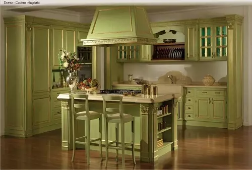 Olíva konyhák (82 fotók): Olive Color Kitchen Headset funkciók a konyha belső kialakítása. Milyen színek helyezkednek el a falakat? 21085_66