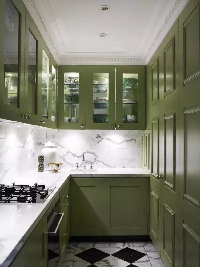 Olíva konyhák (82 fotók): Olive Color Kitchen Headset funkciók a konyha belső kialakítása. Milyen színek helyezkednek el a falakat? 21085_74