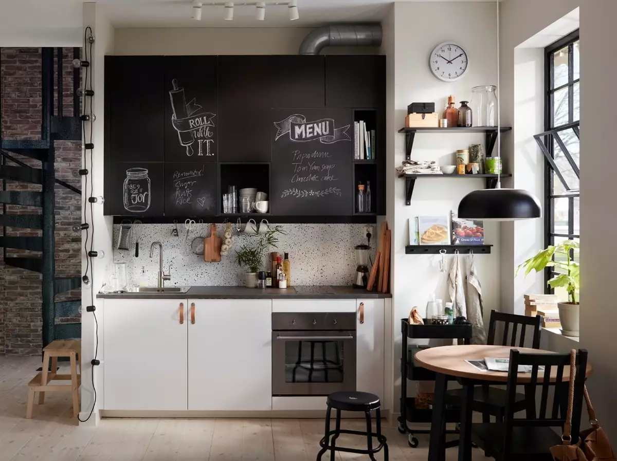 Cucine loft in stile loft (52 foto): caratteristiche di stile nell'interno 