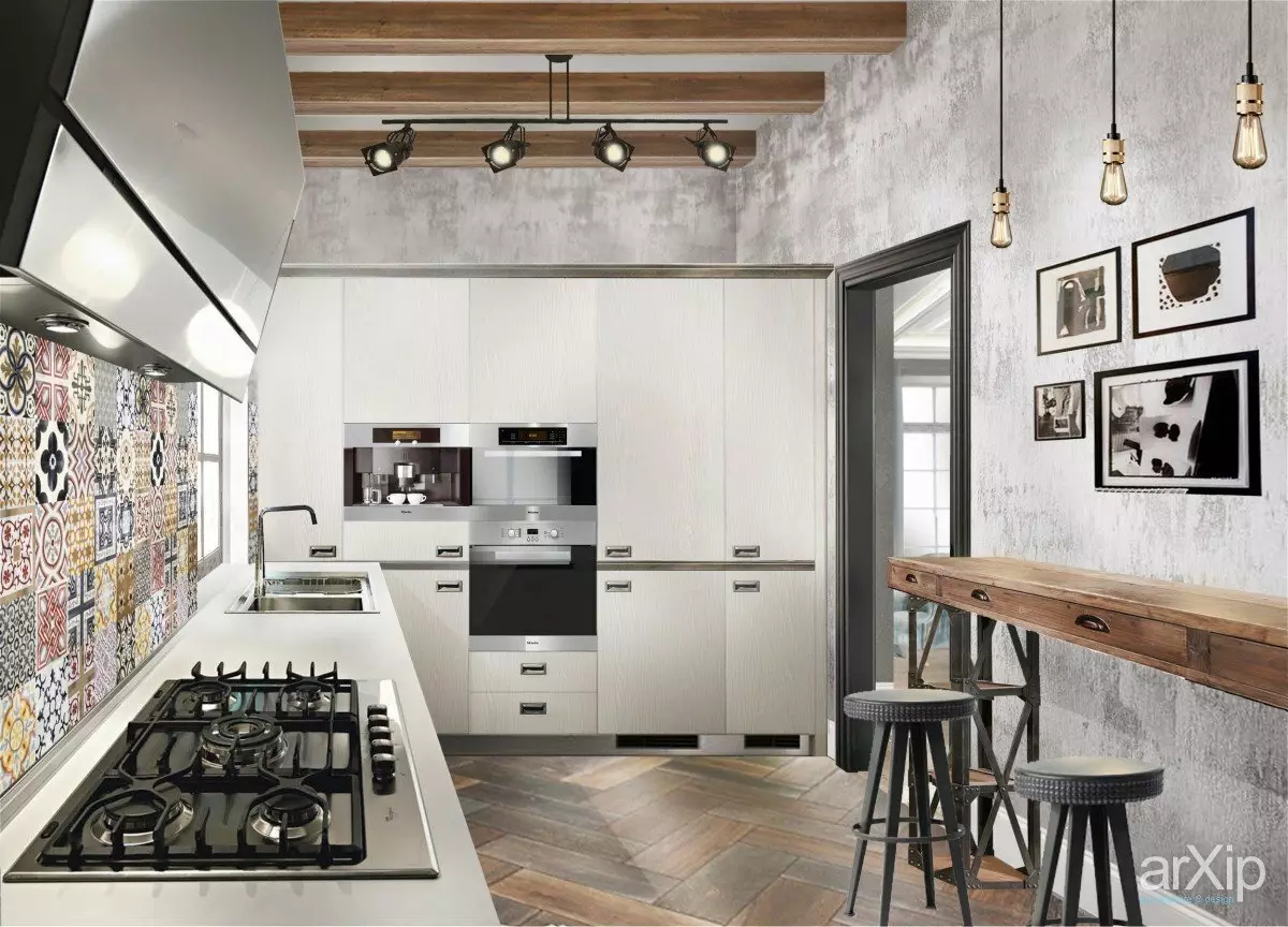 Loft Kitchens sa LOFT Style (52 mga larawan): Mga Tampok ng Estilo sa 