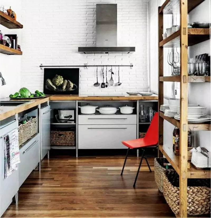 Cucine loft in stile loft (52 foto): caratteristiche di stile nell'interno 