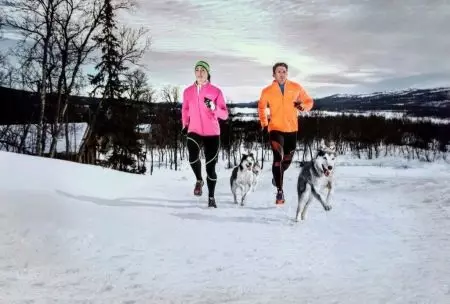 Sneakers ji bo Running in Winter (40 wêne): Modelên Running Zivistanê yên li berfê bi spîkan, ji Asics, Salomon, çawa pêlavên insulated hilbijêrin 2109_40