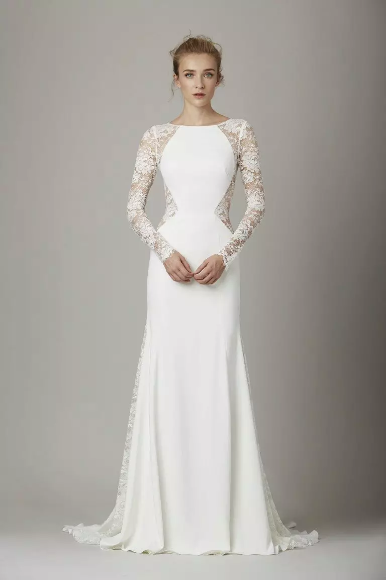 Robe de mariée trivatée avec dentelle