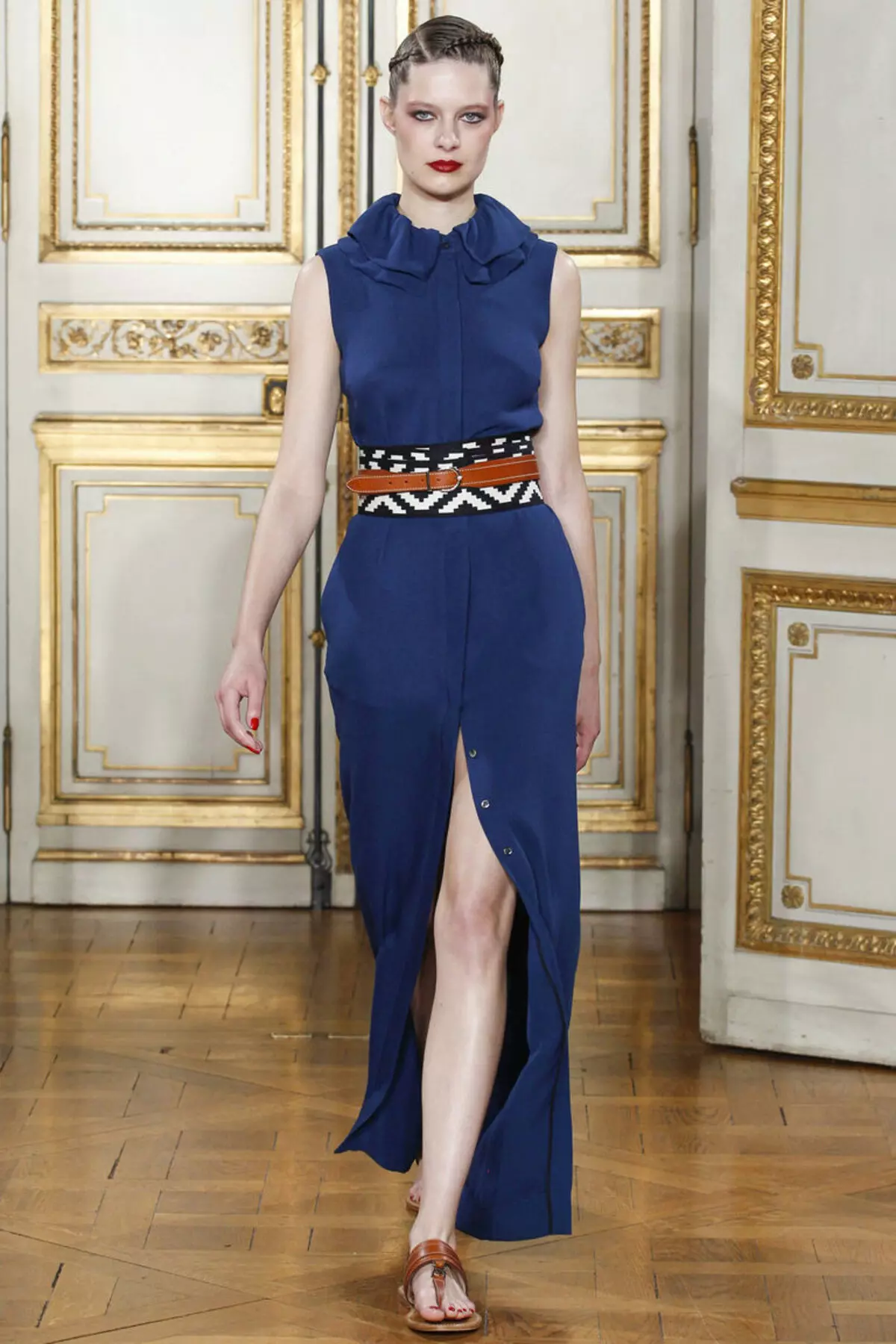 Prix ​​Dress Blue with tagliato