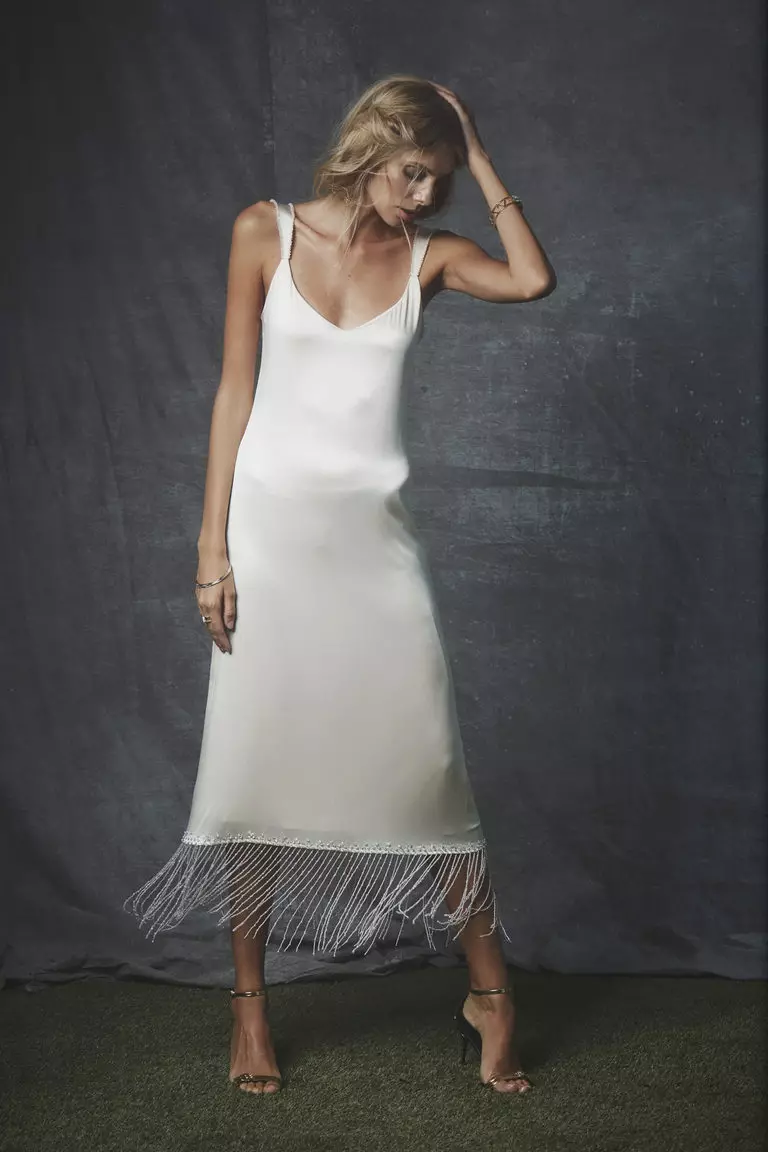 PAN MIDI WHITE DRESS