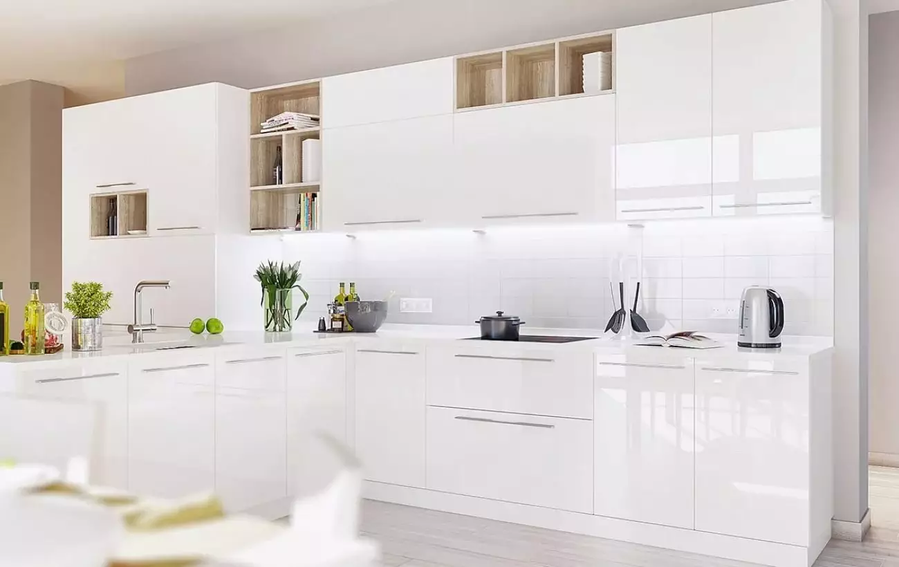 Virtuves ziloņkorija (64 fotogrāfijas): Virtuves austiņu krāsu ziloņkaula un citu toņu izvēle interjerā, dizaina virtuvēs klasiskajā stilā un citos virzienos 21105_3