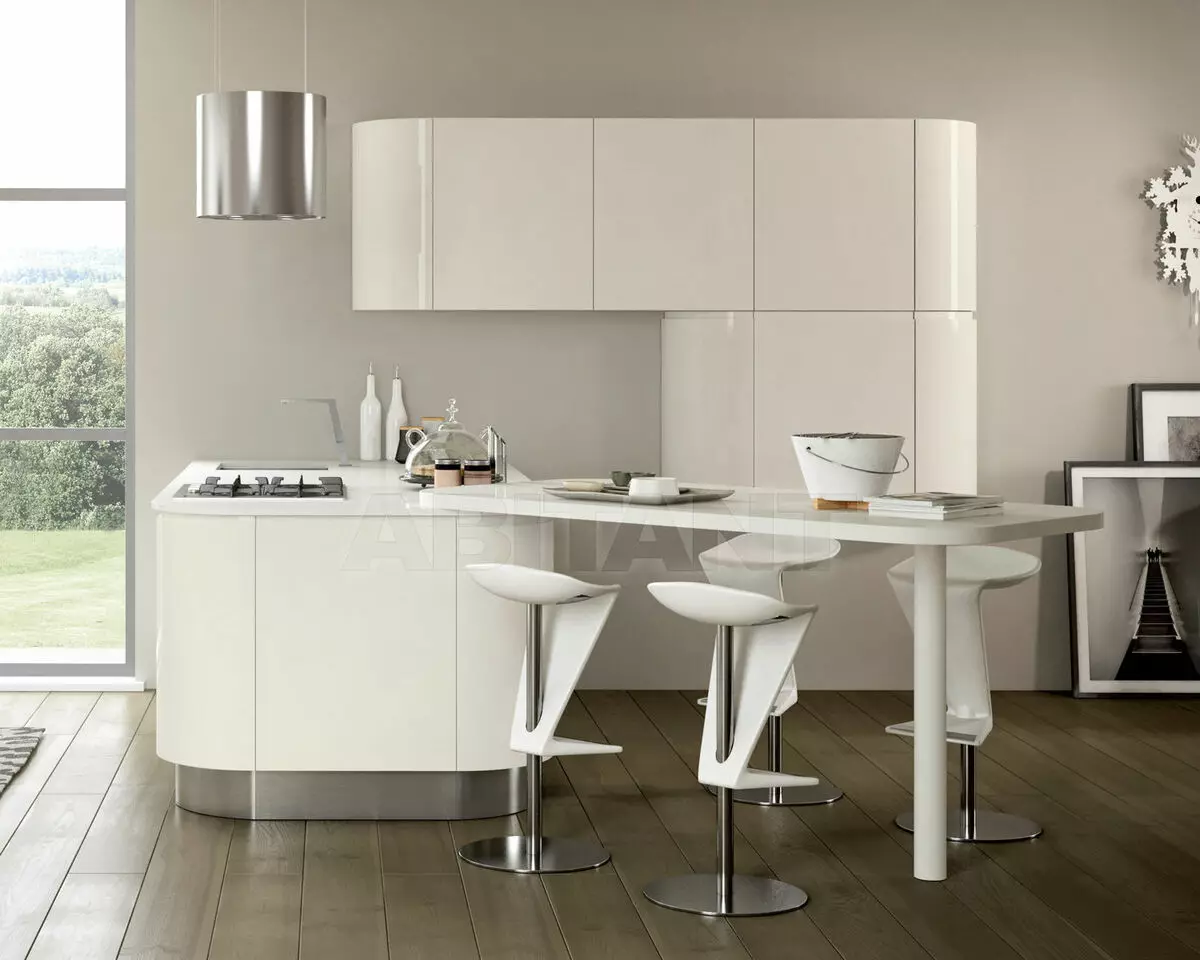 Kitchens fil sümüyü (64 şəkil): mətbəx qulaqlıq rəng Ivory və daxili digər çalarları seçilməsi, klassik stil və digər istiqamətlərdə dizayn mətbəx 21105_48