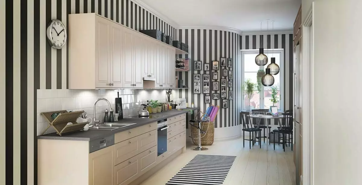 Kitchens fil sümüyü (64 şəkil): mətbəx qulaqlıq rəng Ivory və daxili digər çalarları seçilməsi, klassik stil və digər istiqamətlərdə dizayn mətbəx 21105_56