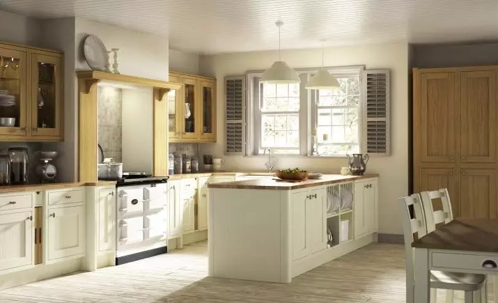 Virtuves ziloņkorija (64 fotogrāfijas): Virtuves austiņu krāsu ziloņkaula un citu toņu izvēle interjerā, dizaina virtuvēs klasiskajā stilā un citos virzienos 21105_62
