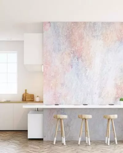 Fons de Pantalla de cuina (102 fotos): cuina disseny de el paper pintat per parets de la cuina a l'apartament, força brillant, brillant i altres opcions de paper tapís a l'interior 21113_11