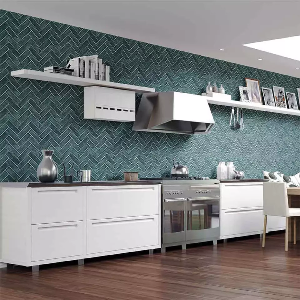 Wallpaper of Kitchen - Lifoto tse 102): moralo oa ka kichineng oa ka kichineng oa mabota a kichineng ho likhetho tse khanyang, tse ling tse khanyang tse khanyang 21113_47