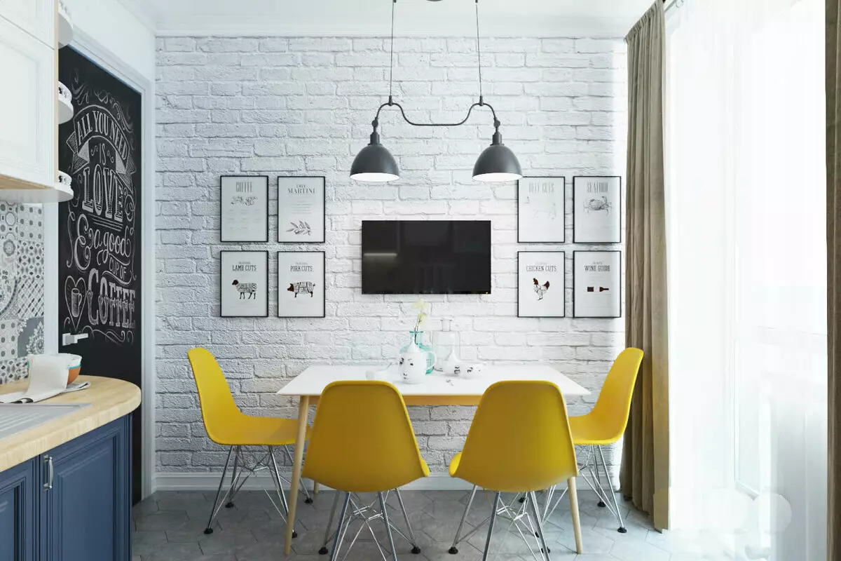 स्वयंपिन (102 फोटो): अपार्टमेंटमध्ये स्वयंपाकघर भिंतींसाठी स्वयंपाकघर वॉलपेपर डिझाइन, सुंदर उज्ज्वल, तेजस्वी आणि इतर वॉलपेपर पर्याय 21113_79