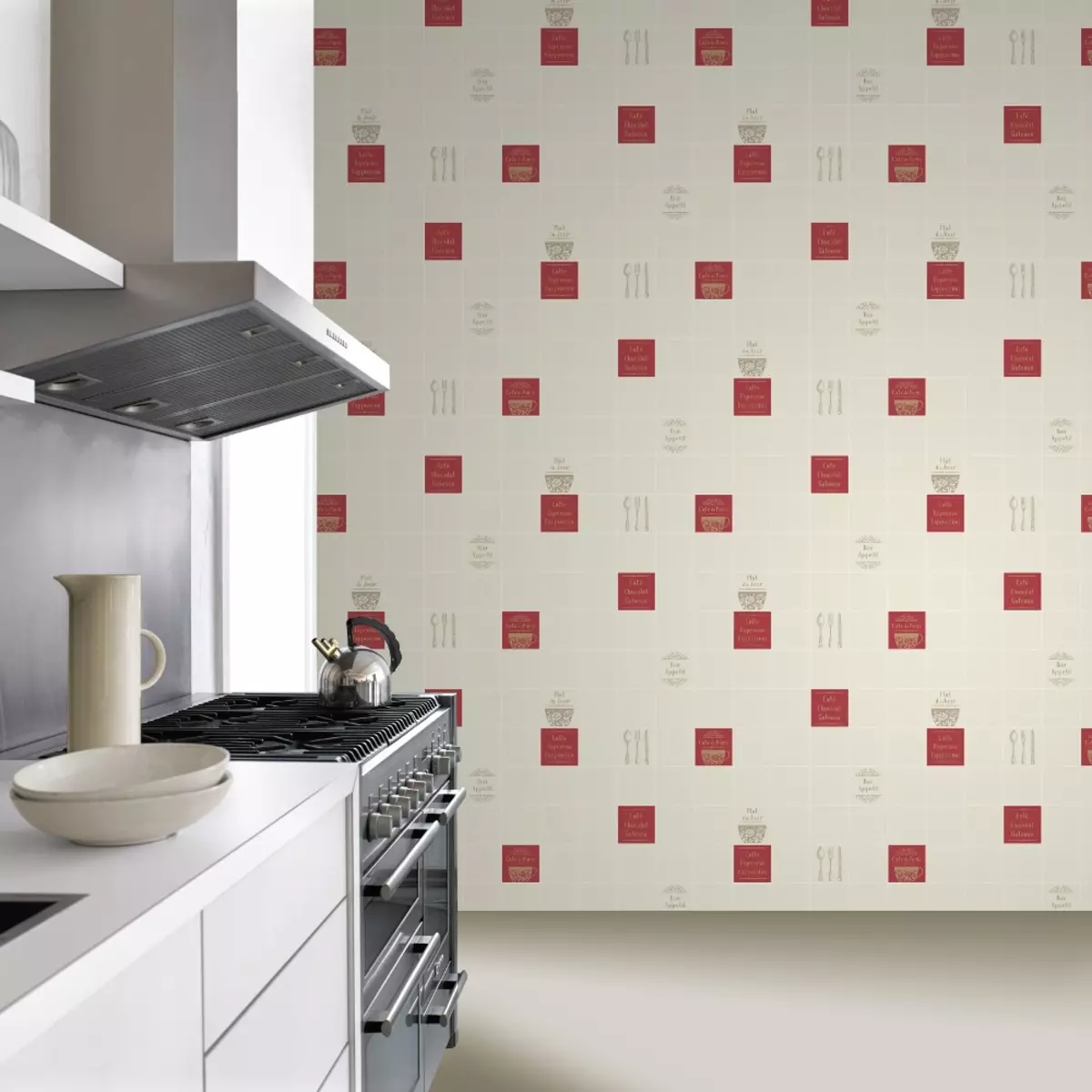 Tapeta do kuchni (102 zdjęć): Projektowanie tapety kuchennej do ścian kuchennych w mieszkaniu, piękne jasne, jasne i inne opcje tapety we wnętrzu 21113_81