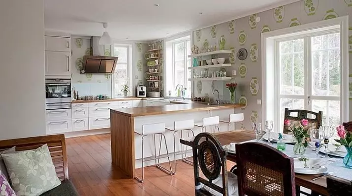 厨房图片照片（102张照片）：厨房墙纸设计厨房墙壁在公寓，美丽明亮，明亮和其他壁纸选择的内部 21113_87