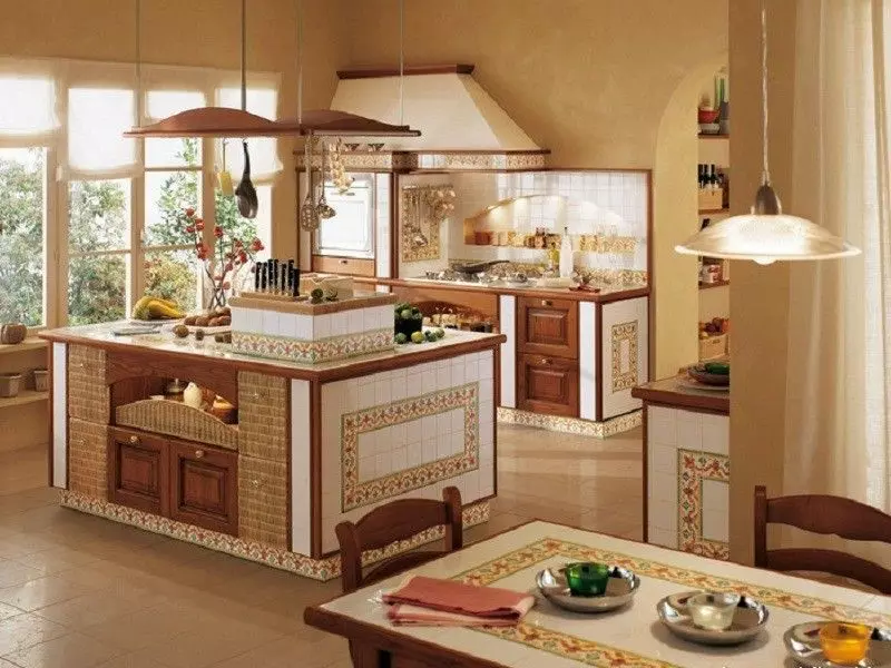 Béžová hnedá kuchyňa (48 fotografií): Dizajn a výber kuchynskej headsetu v čokoládových farbách béžovej, príklady v interiéri 21119_38
