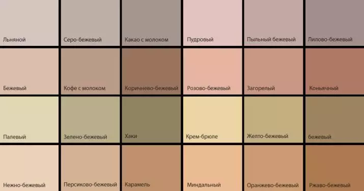 Beige-Brown Kitchen (Zithunzi 48): Kapangidwe ndi kusankha kwa ntchentche ya khitchini mu cocolate-beige utoto, zitsanzo mkati 21119_8