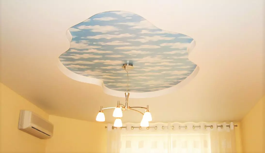 Стелі з гіпсокартону на кухні (75 фото): дворівневі підвісні гіпсокартонні стелі в дизайні кухні, варіанти фігур на стелі 21137_44