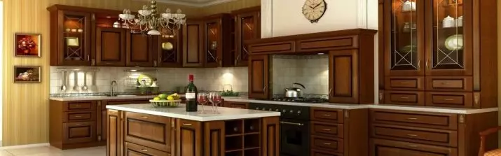 Brown kuhinja (91 fotografije): odabir kuhinjskih slušalica svjetla, tamna i siva smeđa u unutrašnjosti. U kojem tonove i dizajnu biraju pozadinu za zidove? 21143_18