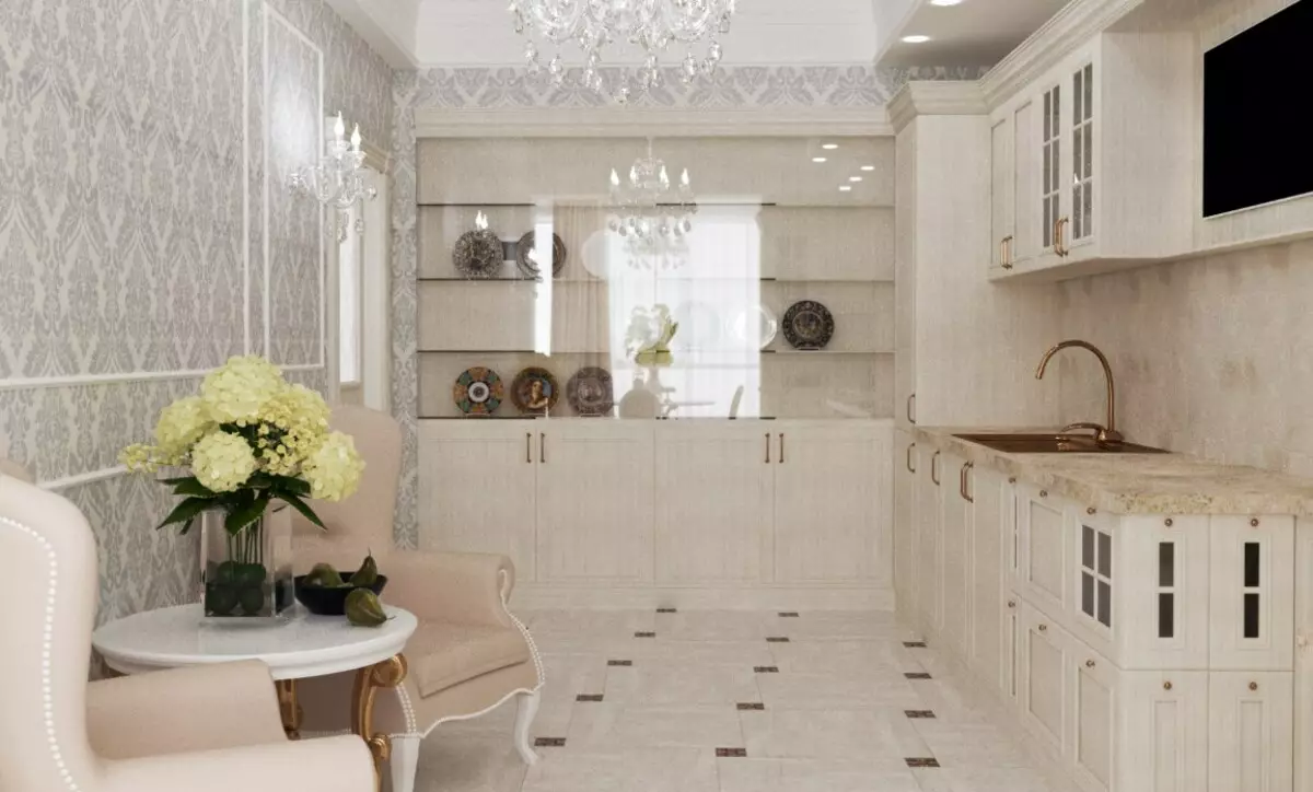 轻型厨房（99张照片）：在室内设计的明亮颜色的美丽耳机，现代厨房设计与明亮的口音 21147_36
