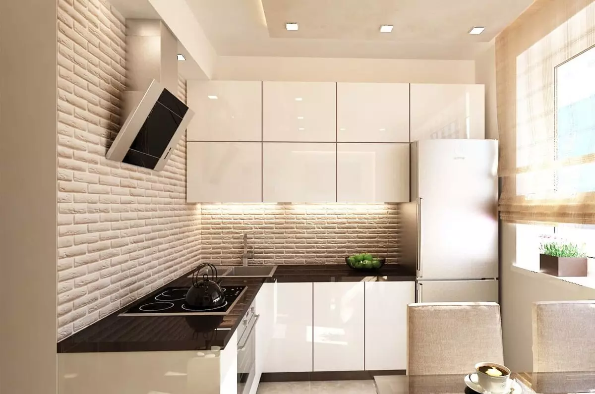 Šviesiai virtuvė (99 nuotraukos): gražios ausinės į ryškias spalvas interjero dizainas, modernus virtuvės dizainas su ryškiais akcentais 21147_44