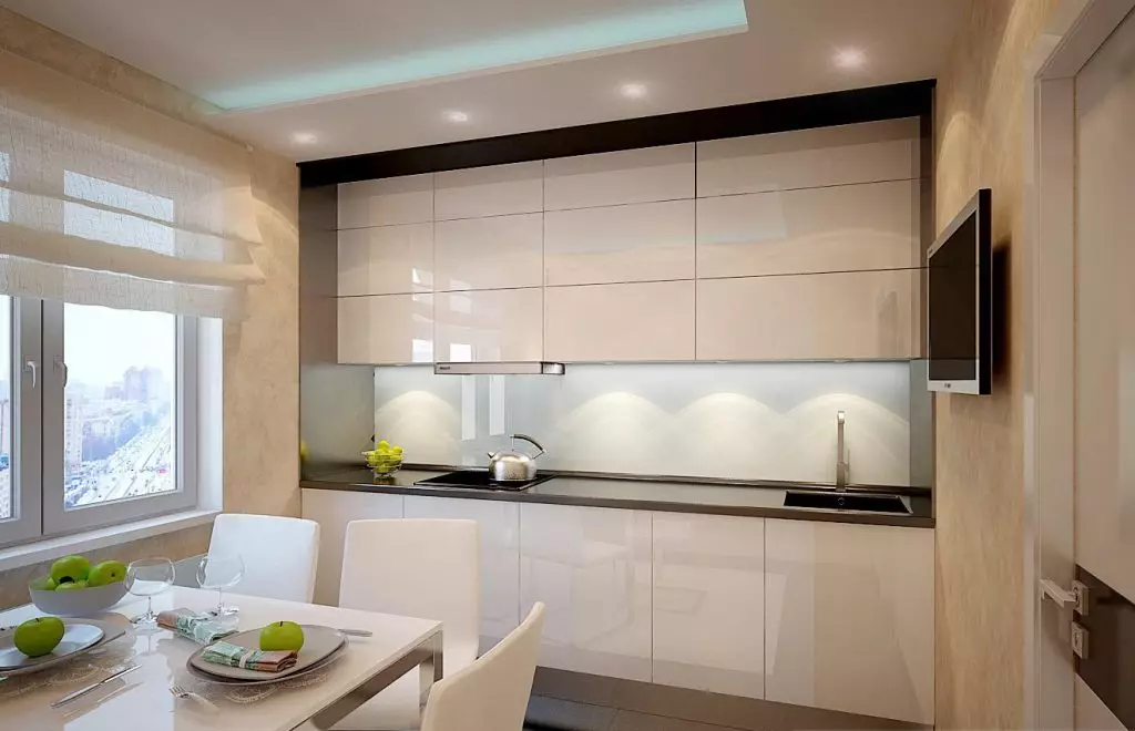 Könnyű konyha (99 fotó): Gyönyörű fejhallgatók élénk színekben a belsőépítészetben, modern konyhai design fényes ékezetekkel 21147_45