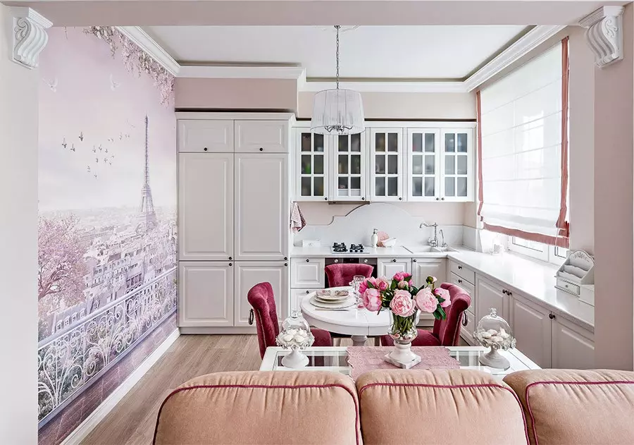 轻型厨房（99张照片）：在室内设计的明亮颜色的美丽耳机，现代厨房设计与明亮的口音 21147_81
