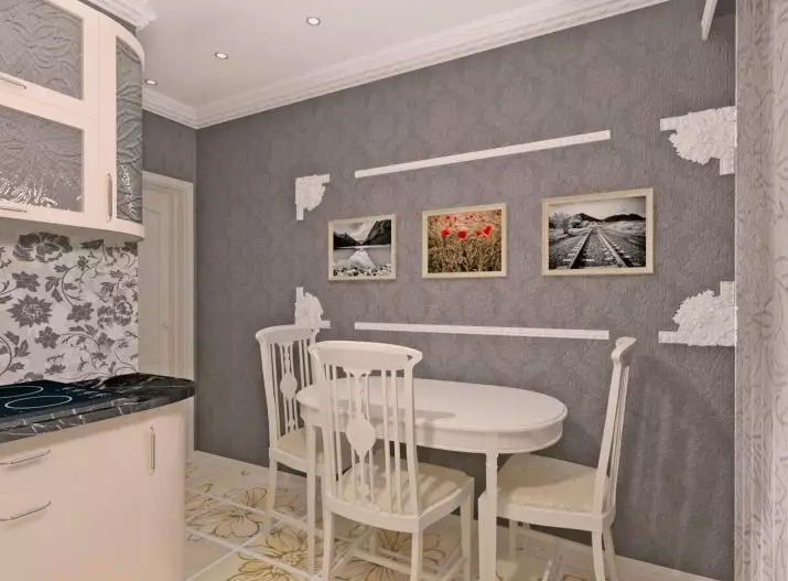 Ѕид декор во кујната (56 фотографии): Како да се украсуваат ѕидовите со налепници? Опции за украсување празни ѕидови со плочи во модерен стил. Примери на Интеррера 21150_2