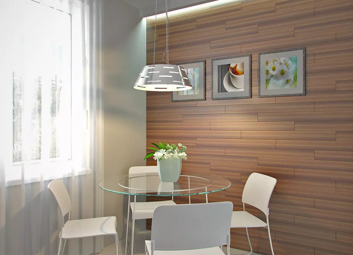 Ѕид декор во кујната (56 фотографии): Како да се украсуваат ѕидовите со налепници? Опции за украсување празни ѕидови со плочи во модерен стил. Примери на Интеррера 21150_3