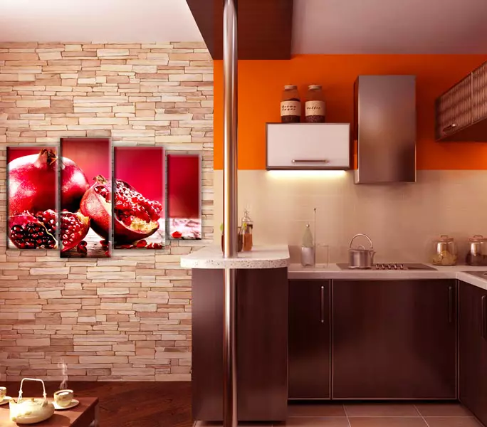 Cozinhas de pêssego (61 fotos): nuances do fone de ouvido de cozinha de cores de pêssego no interior, combinação de pêssego com outras cores, opções de design 21151_36