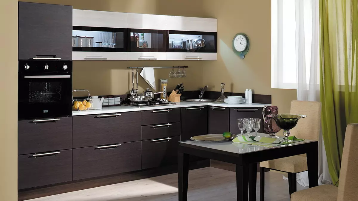Гал тогоо Wenge (75 фото): цагаан, шаргал Гал тогоо чихэвч далавч, далавч нь булангийн гал тогоо нь интерьер дизайн жишээ 21154_4