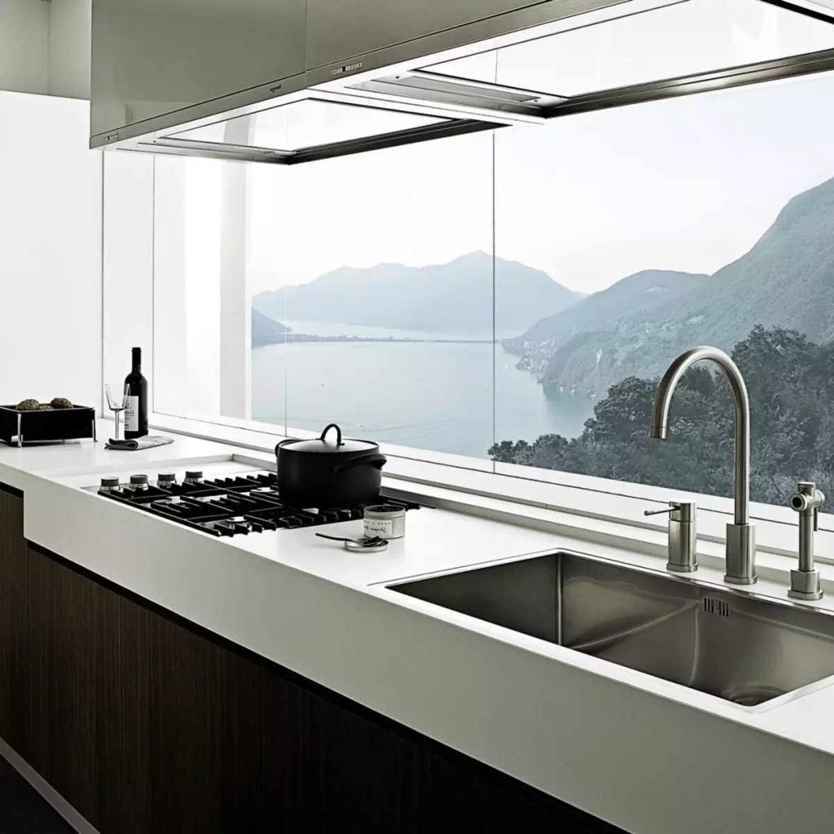 Unutarnja kuhinja 9 četvornih metara. m u modernom stilu (52 fotografije): značajke dizajna, zanimljive ideje 21155_36