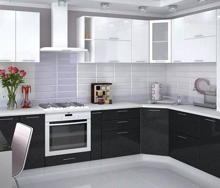 داخلہ باورچی خانے 9 مربع میٹر. ایم جدید انداز میں (52 فوٹو): ڈیزائن کی خصوصیات، دلچسپ خیالات 21155_38