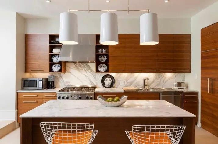 Cociña interior 9 metros cadrados. m en estilo moderno (52 fotos): características de deseño, ideas interesantes 21155_8