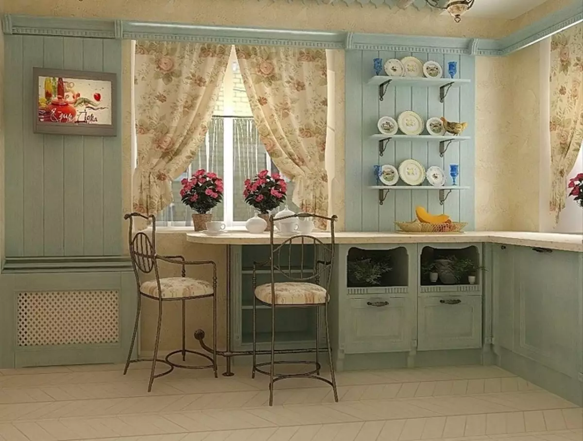 Чимэг загварын гал тогоо (55 зураг): гал тогооны өрөөний толгой, хөшиг нь орчин үеийн дизайны сонголтууд 21165_35