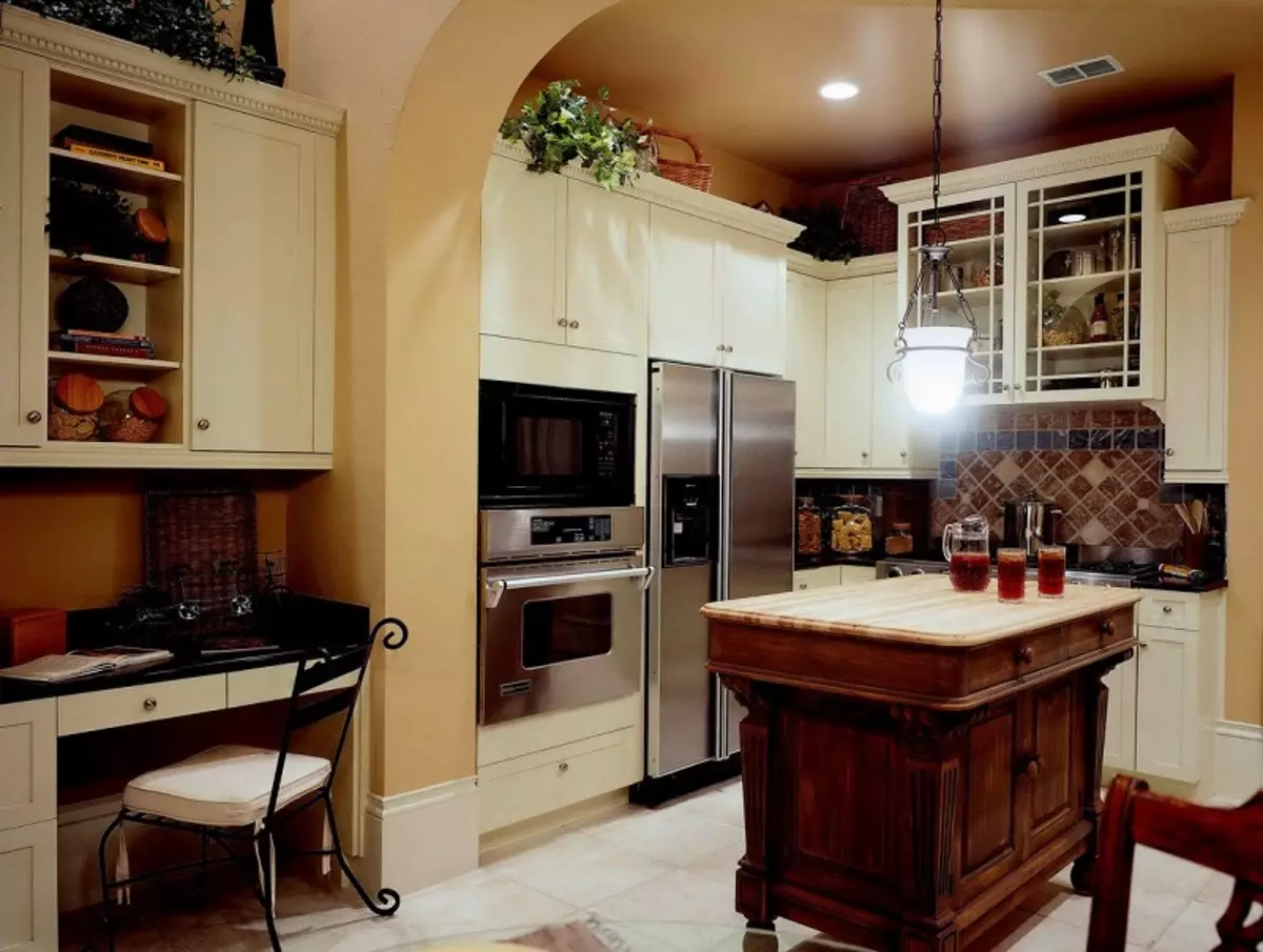 复古风格厨房（55张照片）：厨房耳机和复古风格室内装饰，现代设计选项 21165_37