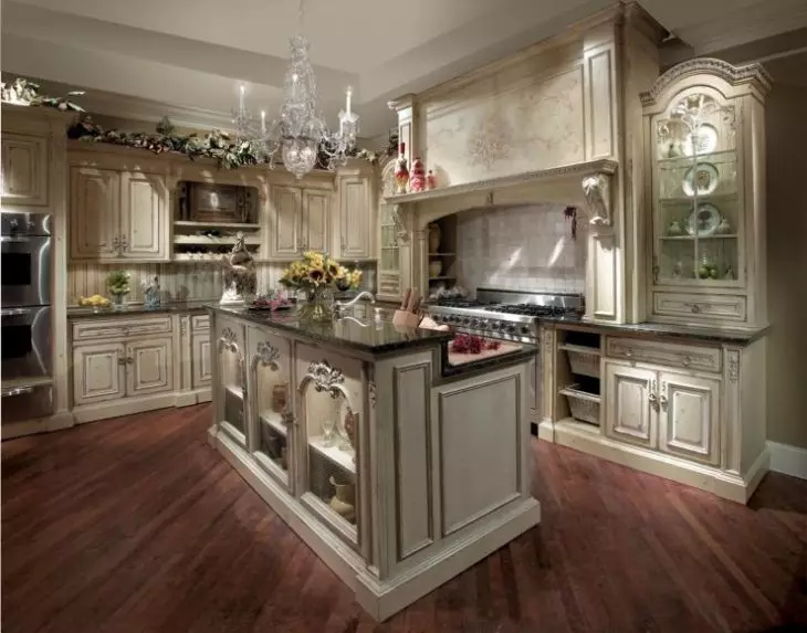 Kuchnia w stylu angielskim (68 zdjęć): Projektowanie wnętrz w angielskim stylu klasycznym, stylowe zasłony do salonu kuchennego 21167_42