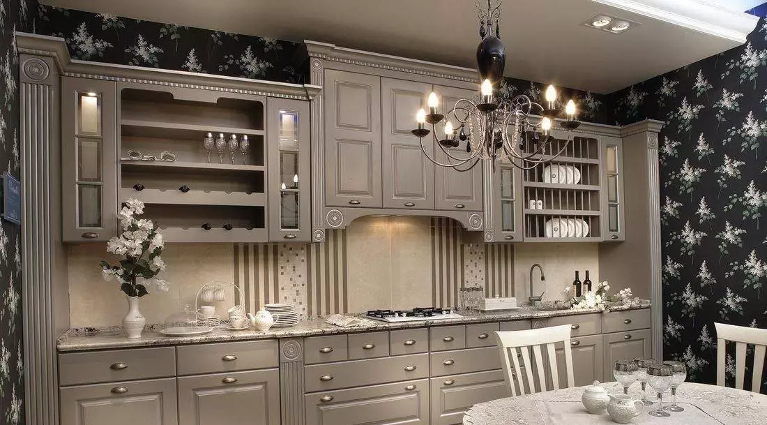 Kuchnia w stylu angielskim (68 zdjęć): Projektowanie wnętrz w angielskim stylu klasycznym, stylowe zasłony do salonu kuchennego 21167_63