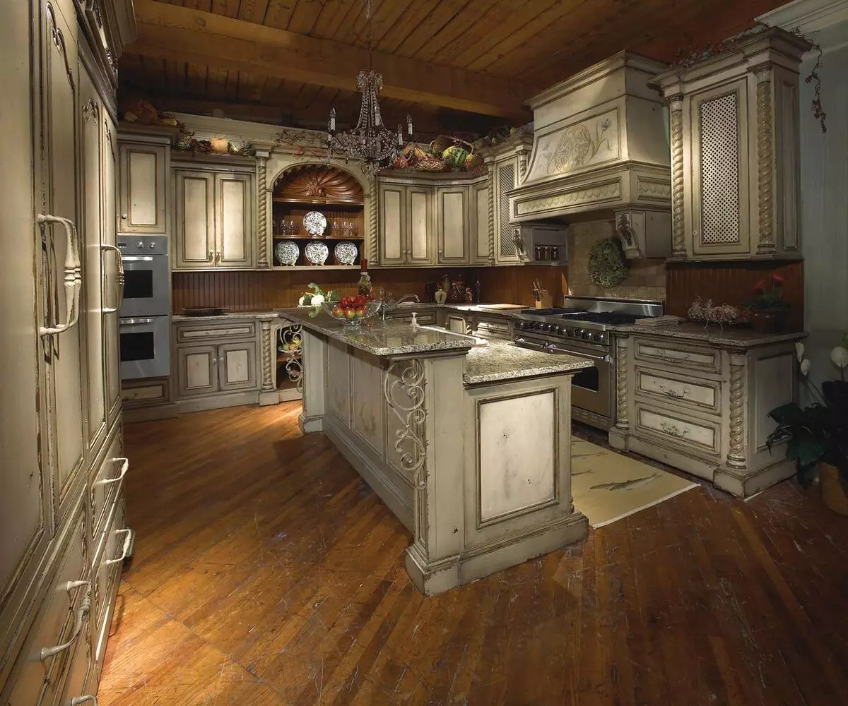 意大利式厨房（63张照片）：小厨具设计选择厨房起居室，室内示例 21172_21