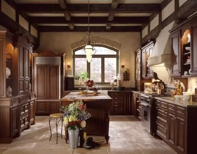意大利式厨房（63张照片）：小厨具设计选择厨房起居室，室内示例 21172_3