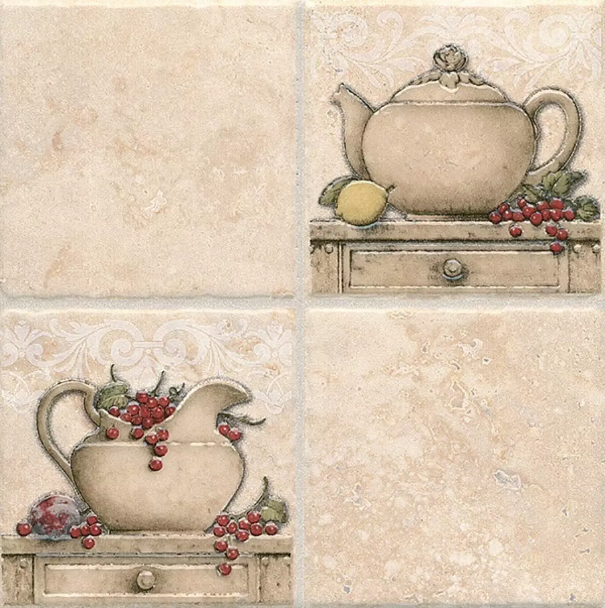 Kerama Marazzi Tile på kjøkkenet Forkle (37 bilder): Cabanchik Tile I utformingen av kjøkkenforkleet, Tile Collection 