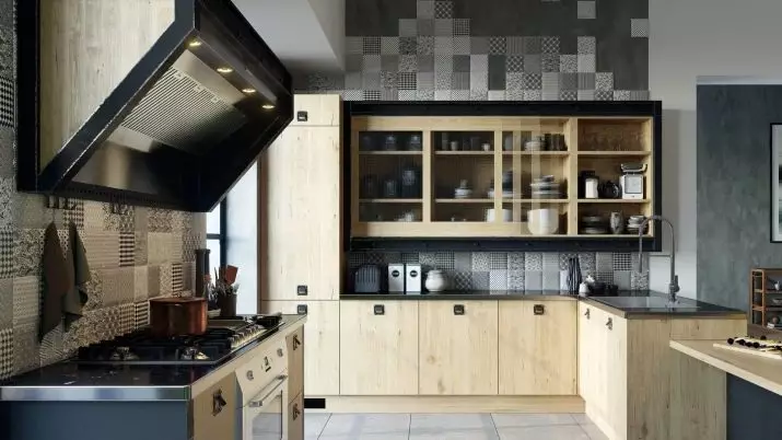 Rozměry zástěrek v kuchyni (21 fotek): Standardní výška a šířka kuchyňských zástěrek. Co by mělo být výška od podlahy? 21195_21