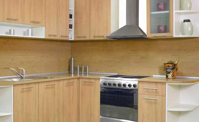 Grembiuli per cucine da MDF (65 foto): pannelli da cucina con motivo e stampa fotografica, opzioni di finitura per piastrelle e legno 21205_13