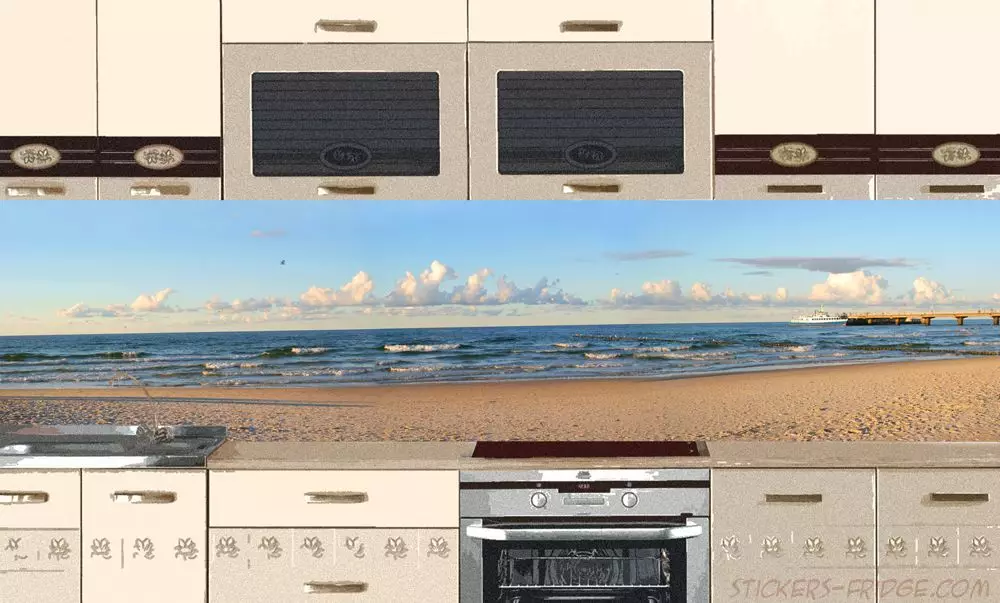 Schürzen für Küchen von MDF (65 Fotos): Wandkocherplatten mit Muster- und Fotodruck, Finishing-Optionen für Fliesen und Holz 21205_29