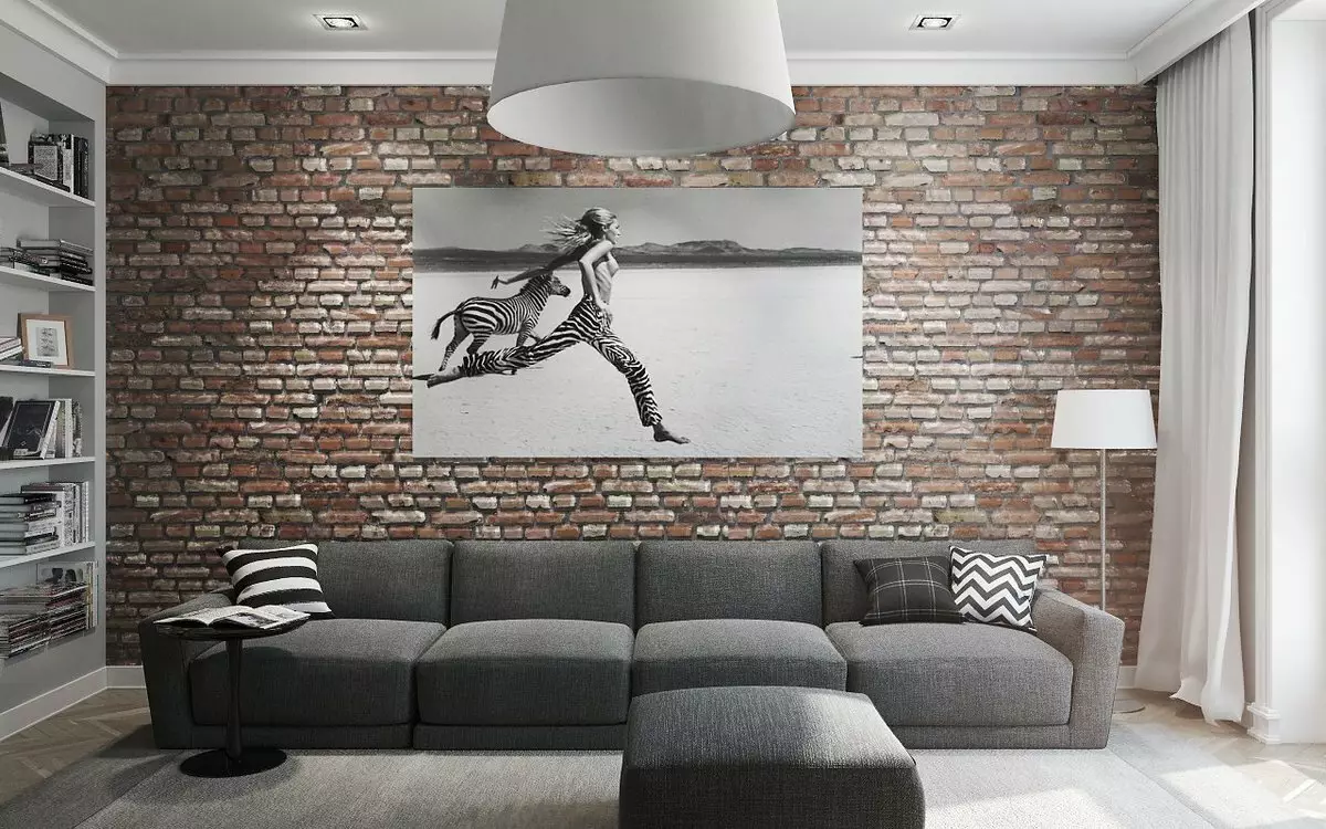 Tapeta v hale (162 fotografií): Krásna tapeta na stenu v obývacej izbe 2021, prehľad o možnostiach štýlu Provence, vyberte tmavé, sivé a iné farby tapety 21224_145