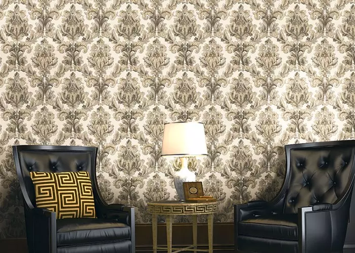 Tapetai salėje (162 nuotraukos): gražus tapetai ant sienos į kambarį 2021, Provanso stiliaus parinkčių apžvalga, pasirinkite tamsiai, pilka ir kita tapetų spalvų 21224_74