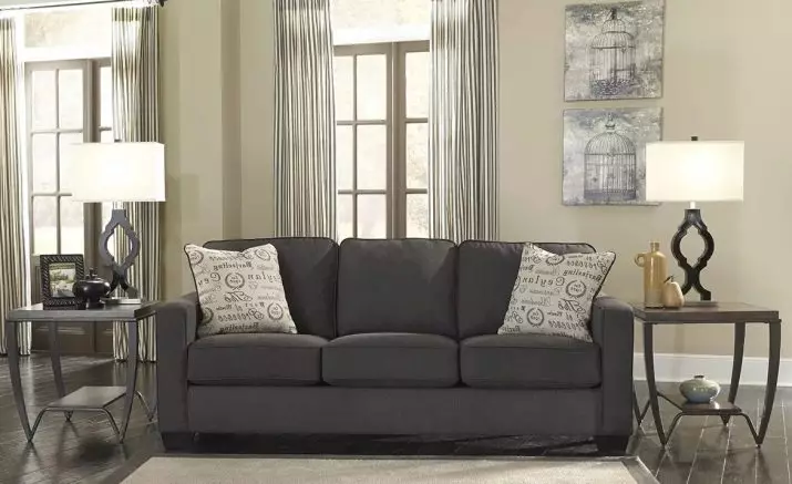 أريكة كبيرة في غرفة المعيشة (42 صور): حدد خطوط مستقيمة كبيرة وP على شكل للطي أريكة 3 و 4 متر 21234_32