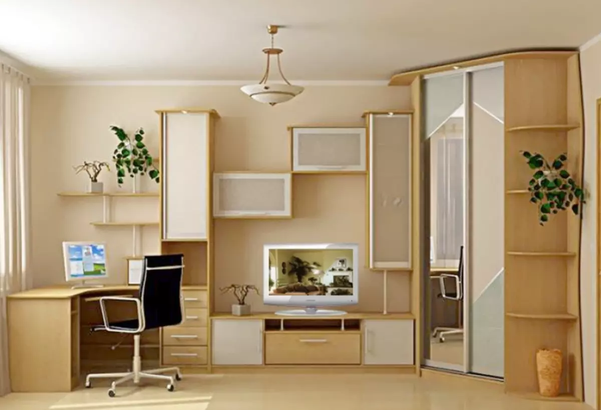 Narożne ściany w salonie (80 zdjęć): Wybierz nowoczesne modułowe ściany z szafą i mini ścianą w stylu klasycznym 21241_29