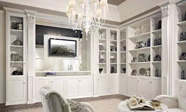 Narożne ściany w salonie (80 zdjęć): Wybierz nowoczesne modułowe ściany z szafą i mini ścianą w stylu klasycznym 21241_51