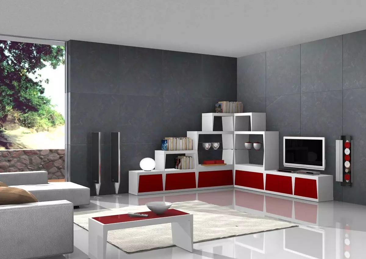 Pareti d'angolo nel soggiorno (80 foto): selezionare le moderne mura modulari con un armadio e una mini-muro nello stile classico 21241_54